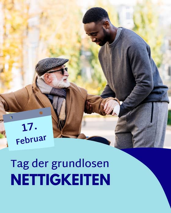 Wann hast du das letzte Mal grundlos etwas Nettes für jemanden getan? Wenn es schon etwas länger her ist, ist heute deine Gelegenheit, denn es ist „Tag der grundlosen Nettigkeiten“. 👍 Aus diesem Grund bieten wir euch gratis einen Check-up eurer Brille 👓 an! Reinigen, gerade biegen, Schrauben nachziehen und Nasenauflage tauschen – dies hat je nach Aufwand einen Wert von mindestens CHF 10.- . Komm vorbei und nutze diesen Service!
Biete danach jemand anderem deine Hilfe an oder sage einfach etwas Nettes. 👍 Fordere auch diesen Menschen auf, jemandem etwas Gutes zu tun. Lasst uns alle gemeinsam eine Kette 💫 von Nettigkeiten auslösen! 🥰